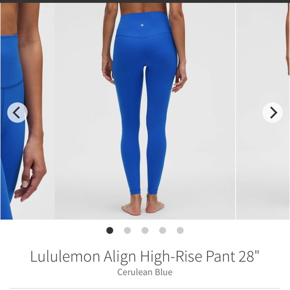 Lululemon Align HR tights CERULEAN BLUE Sz 4 28” - Picture 4 of 11